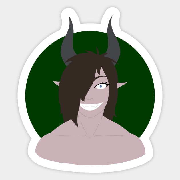 Kira the beast of the unreal Sticker by Hylidia